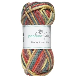 Garn Chunky Acrylic 50 g dusty autumn multi