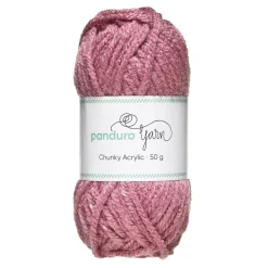 Garn Chunky Acrylic 50 g gammelrosa