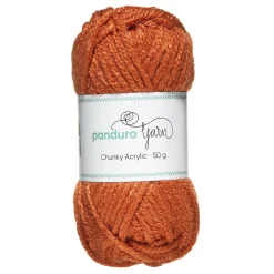 Garn Chunky Acrylic 50 g rust