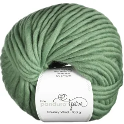 Garn Chunky Wool 100g lysegrøn