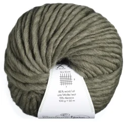 Garn Chunky Wool 100g støvgrøn