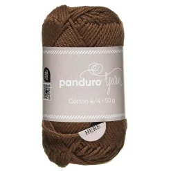 Garn Cotton 4/4 50 g brun