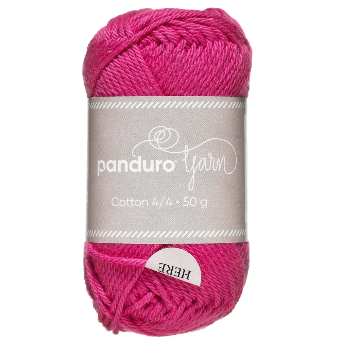 Garn Cotton 4/4 50 g cerise