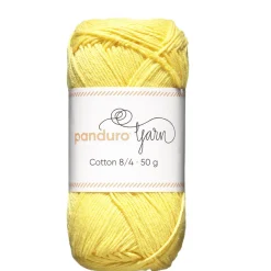 Garn Cotton 8/4 50 g gul
