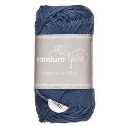 Garn Cotton 4/4 50 g jeansblå