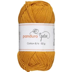 Garn Cotton 8/4 50 g løvegul