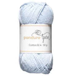 Garn Cotton 8/4 50 g lyseblå
