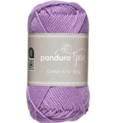 Garn Cotton 4/4 50 g lyslilla