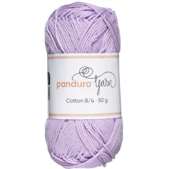 Garn Cotton 8/4 50 g lyslilla