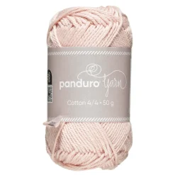 Garn Cotton 4/4 50 g lys rosa