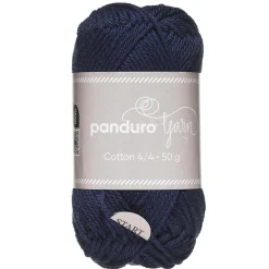 Garn Cotton 4/4 50 g marineblå