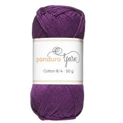 Garn Cotton 8/4 50 g m.lilla