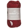 Garn Cotton 4/4 50 g mørkerød