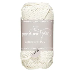 Garn Cotton 4/4 50 g naturhvid