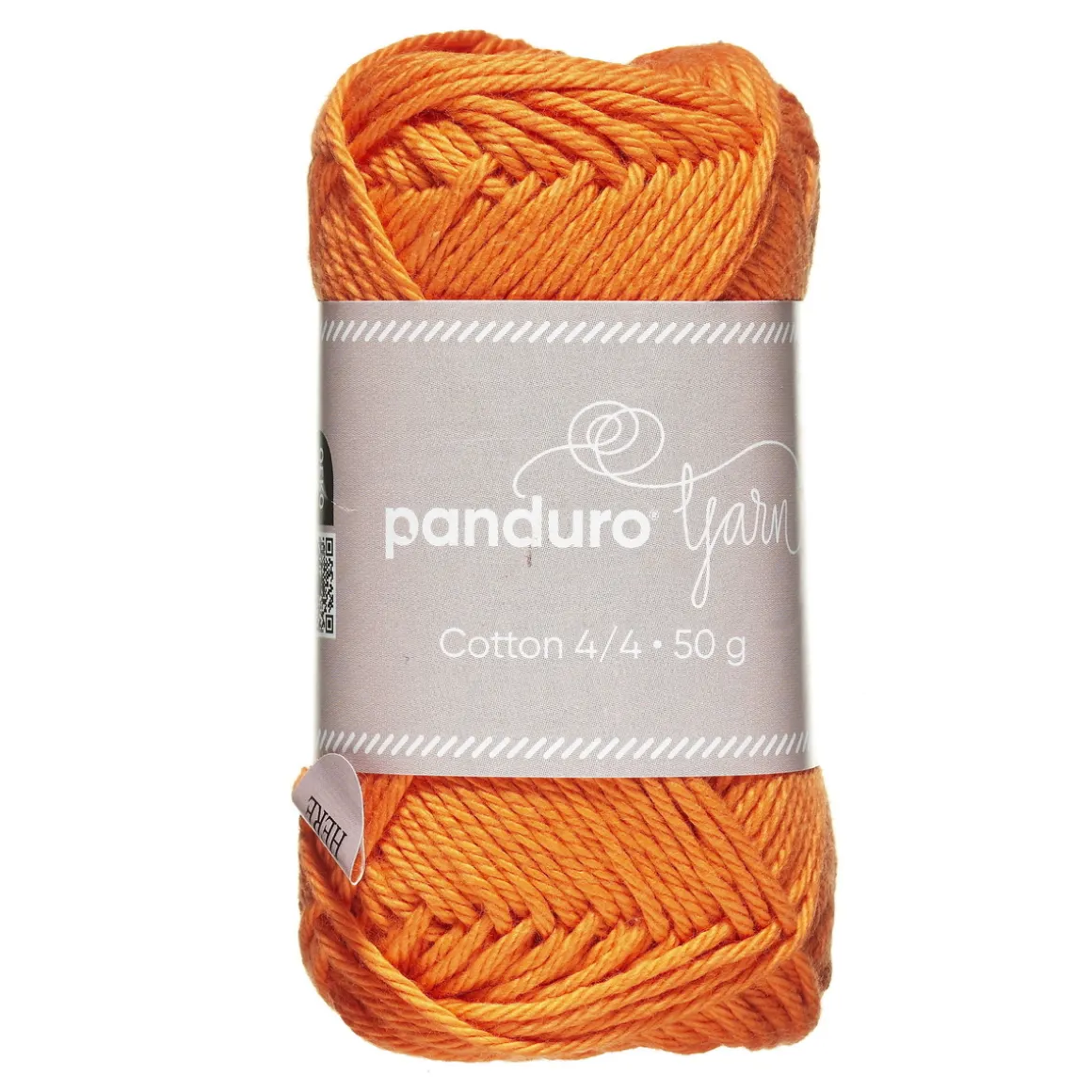Garn Cotton 4/4 50 g orange