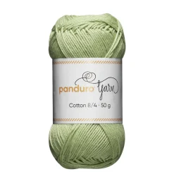Garn Cotton 8/4 50 g pastelgrøn
