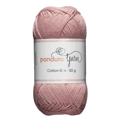 Garn Cotton 8/4 50g pudderrosa