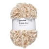 Garn Faux Fur beige 100g