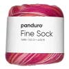 Garn Fine Sock 100 g rosa og røde nuancer
