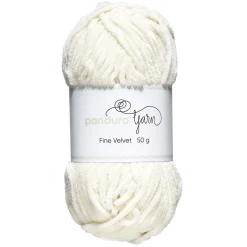 Garn Fine Velvet 50 g naturhvid – fløjlsblødt og himmelsk blødt garn