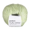 Garn Fluffy Glitter 50 g grøn