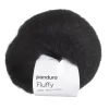 Garn Fluffy 50 g sort
