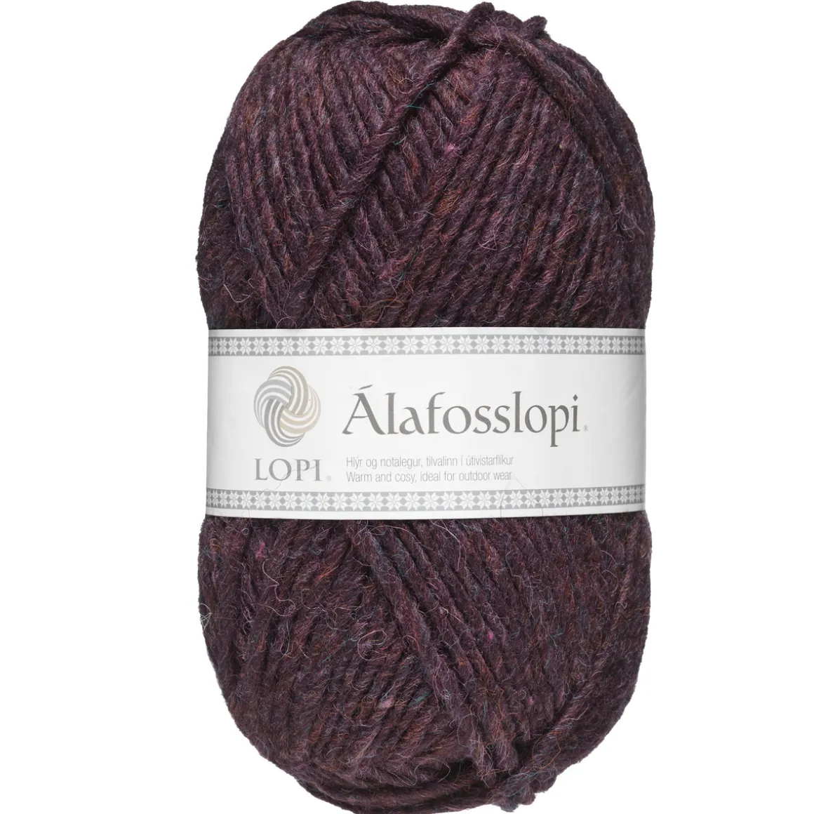 Garn Istex Alafosslopi 100 g bordeaux – 9961 Bordeaux heather
