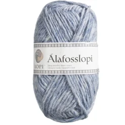 Garn Istex Alafosslopi 100 g lyseblå – 0008 Light denim heather