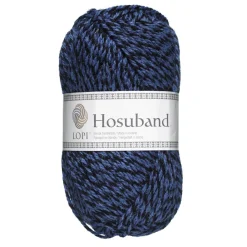 Garn Istex Hosuband 100 g blå/sort – Blue-black 0226