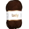 Garn Järbo Lady 50 g brun – 44209 Brown