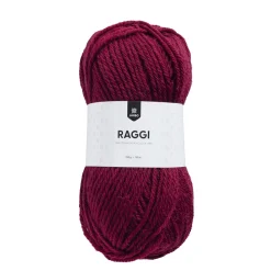Garn Järbo Raggi 100 g vinrød – Maroon red 15126