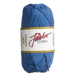 Garn Järbo Soft Cotton 50 g blå – 8811 Ultramarine