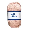 Garn Järbo Soft Cotton 50 g gammelrosa – 8861 Vintage rosé