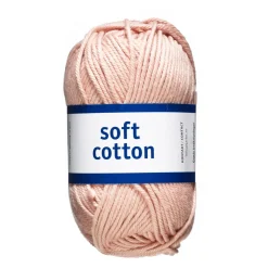 Garn Järbo Soft Cotton 50 g gammelrosa – 8861 Vintage rosé