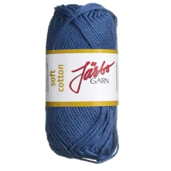 Garn Järbo Soft Cotton 50 g jeansblå – 8862 Jeans blue