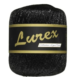 Garn Lammy Lurex 25 g sort