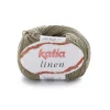 Garn Linen 50 g kaki