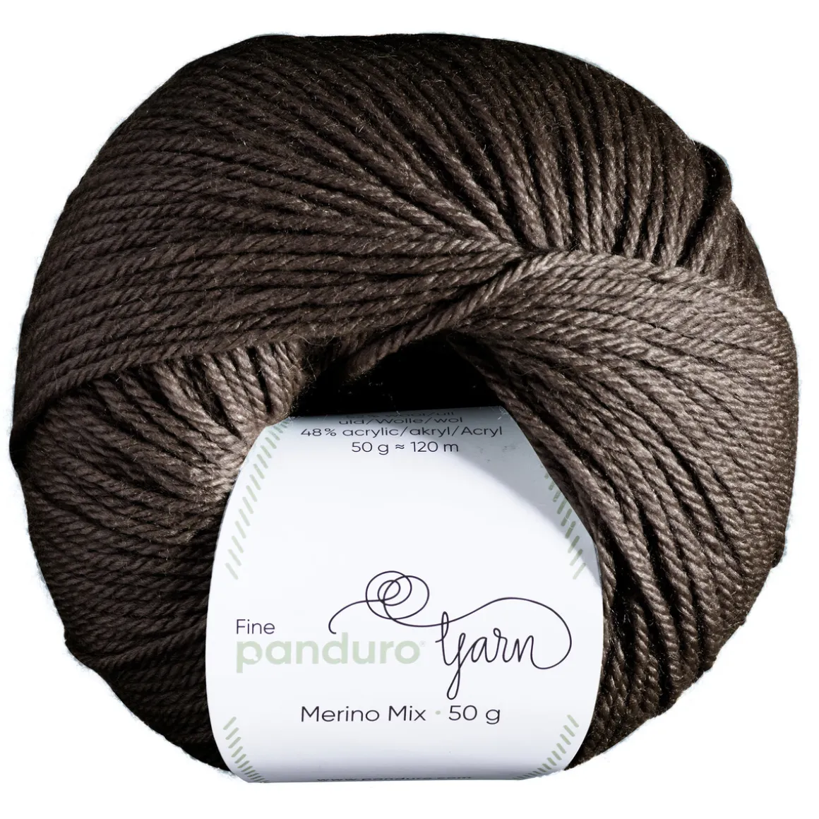 Garn Merino Mix 50 g brun
