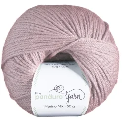 Garn Merino Mix 50 g varm rosa