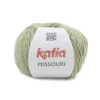 Garn Missouri 50 g støvet grøn