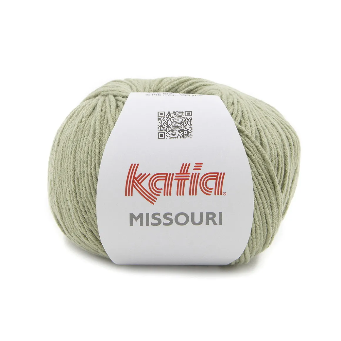 Garn Missouri 50 g støvet grøn