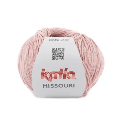 Garn Missouri 50 g støvet rosa