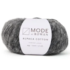 Garn Mode at Rowan Alpaca Cotton 25 g – Charcoal meleret 012