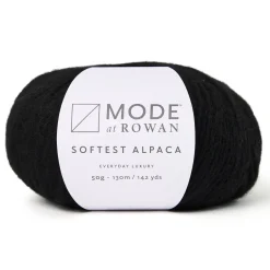 Garn Mode at Rowan Softest Alpaca 50 g – Black 010