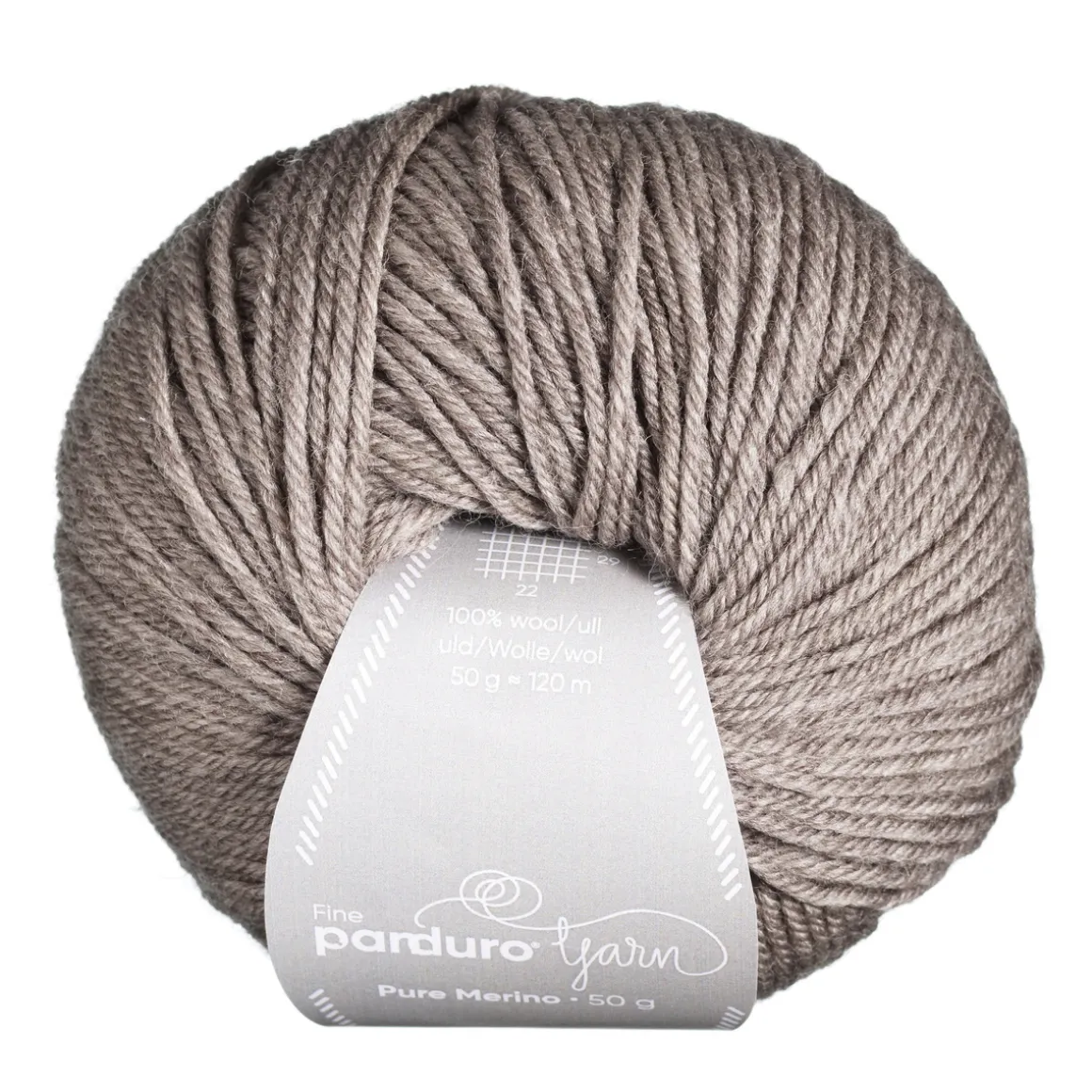 Garn Pure Merino 50g brun