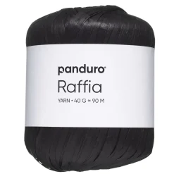 Garn Raffia 40 g sort