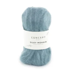 Garn Silky mohair 25 g lys denim