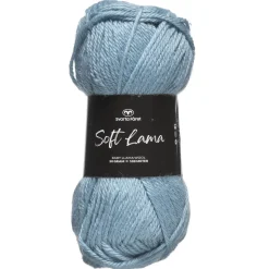 Garn Soft Lama 50 g lyseblå – Blue topaz 72