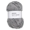 Garn Soft Velvet 100g grå