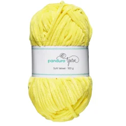 Garn Soft Velvet 100 g gul